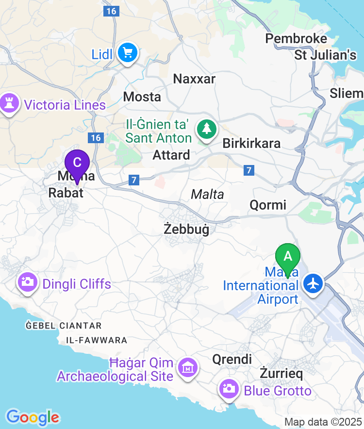 Mdina Available Airport Options